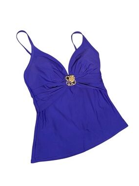 Christina Swimwear Top Tankini Purple Size 8